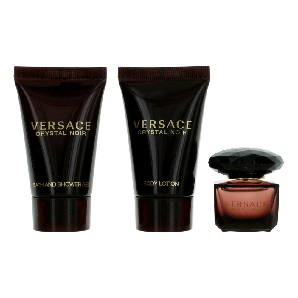 Photo of Versace Crystal Noir by Versace, 3 Piece Mini Gift Set for Women
